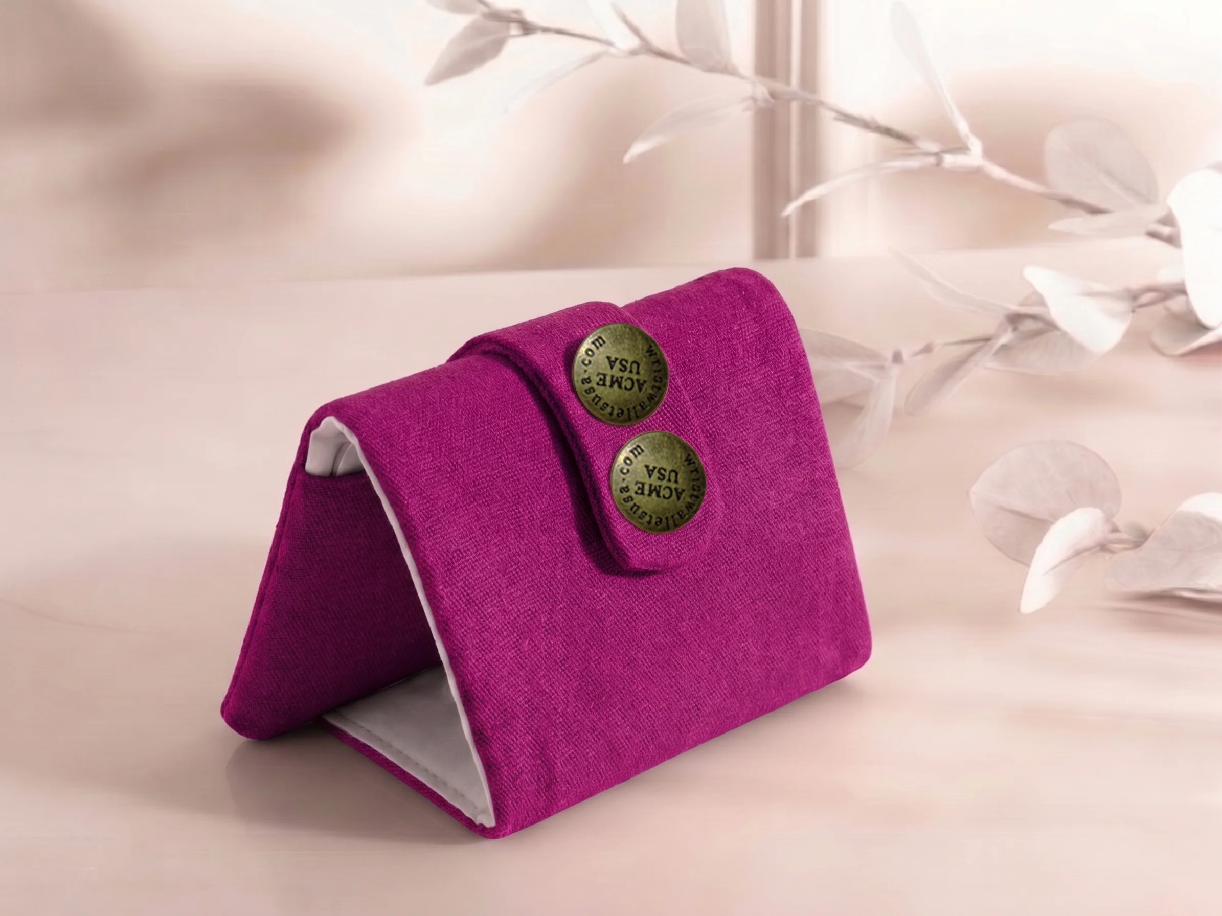 Dark Fuchsia Wrist Wallet AMB78 - 1 Dark Fuchsia Wrist Wallet AMB78