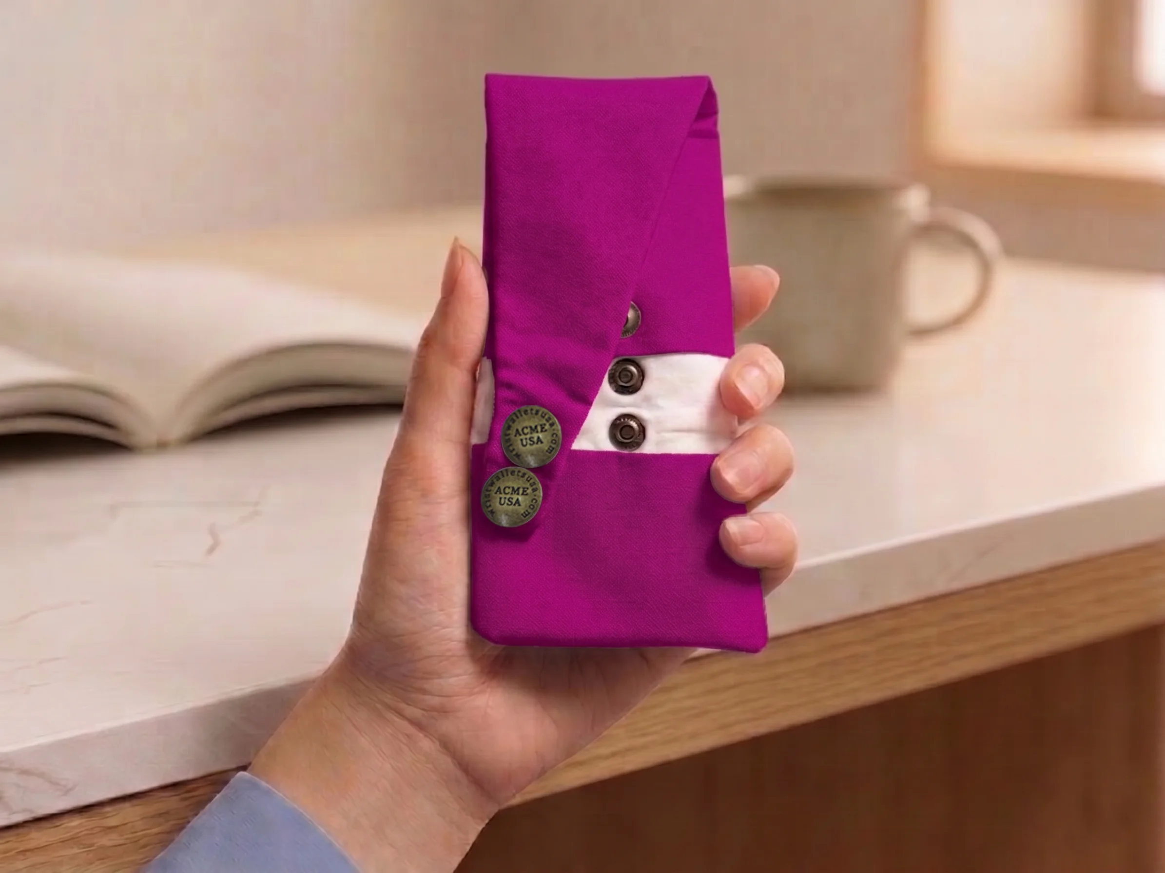 Dark Fuchsia Wrist Wallet AMB78