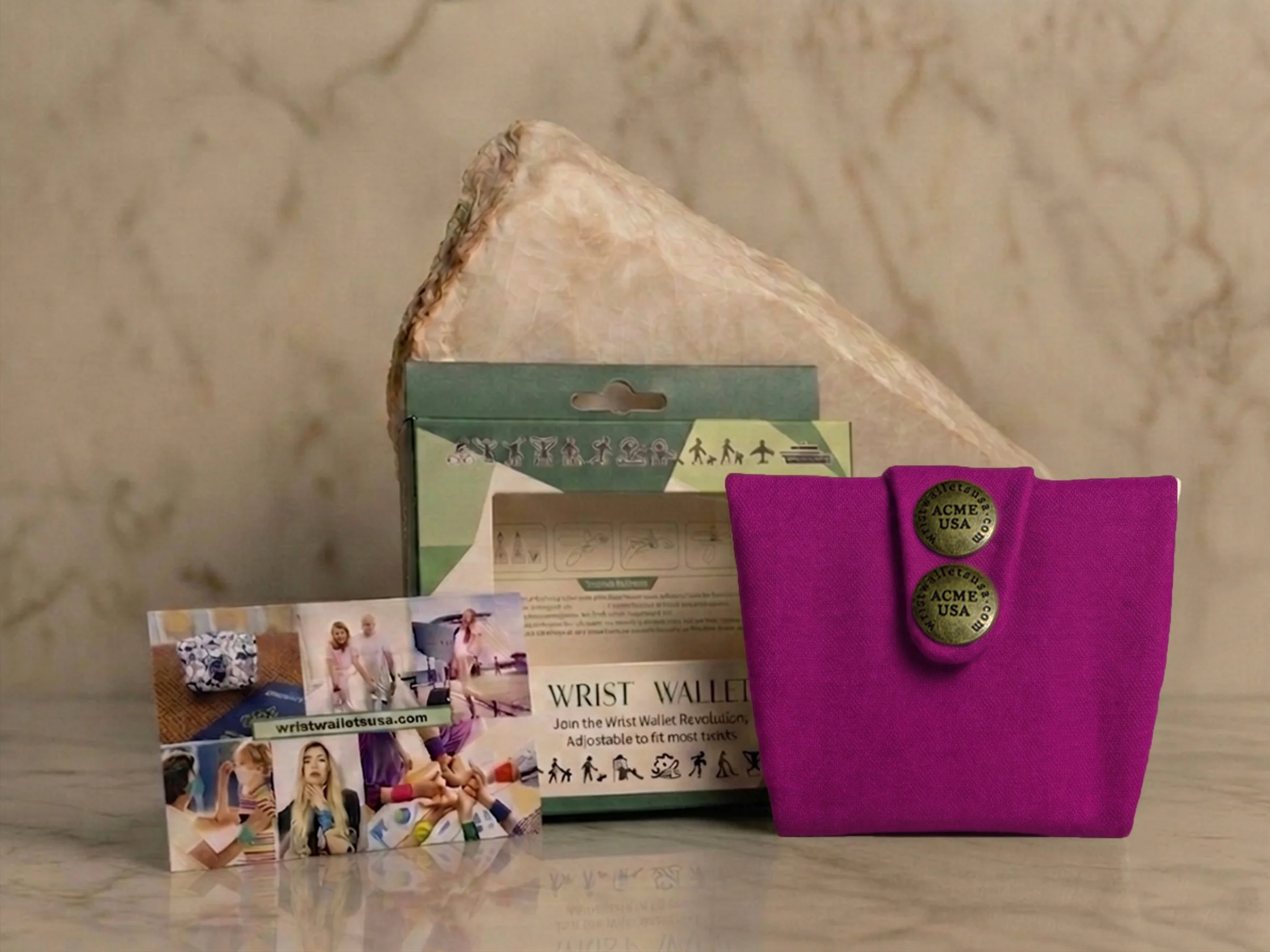 Dark Fuchsia Wrist Wallet AMB78