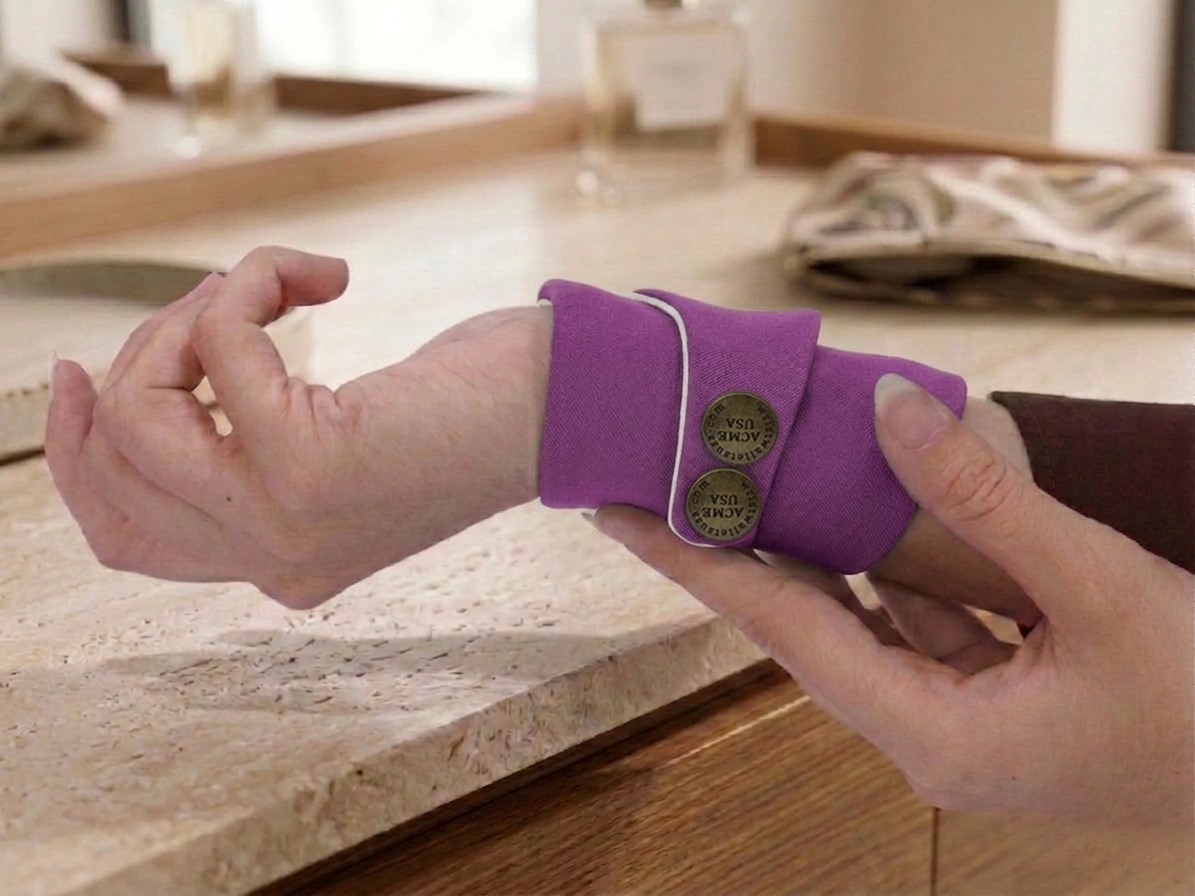 Dark Orchid Wrist Wallet AMB122