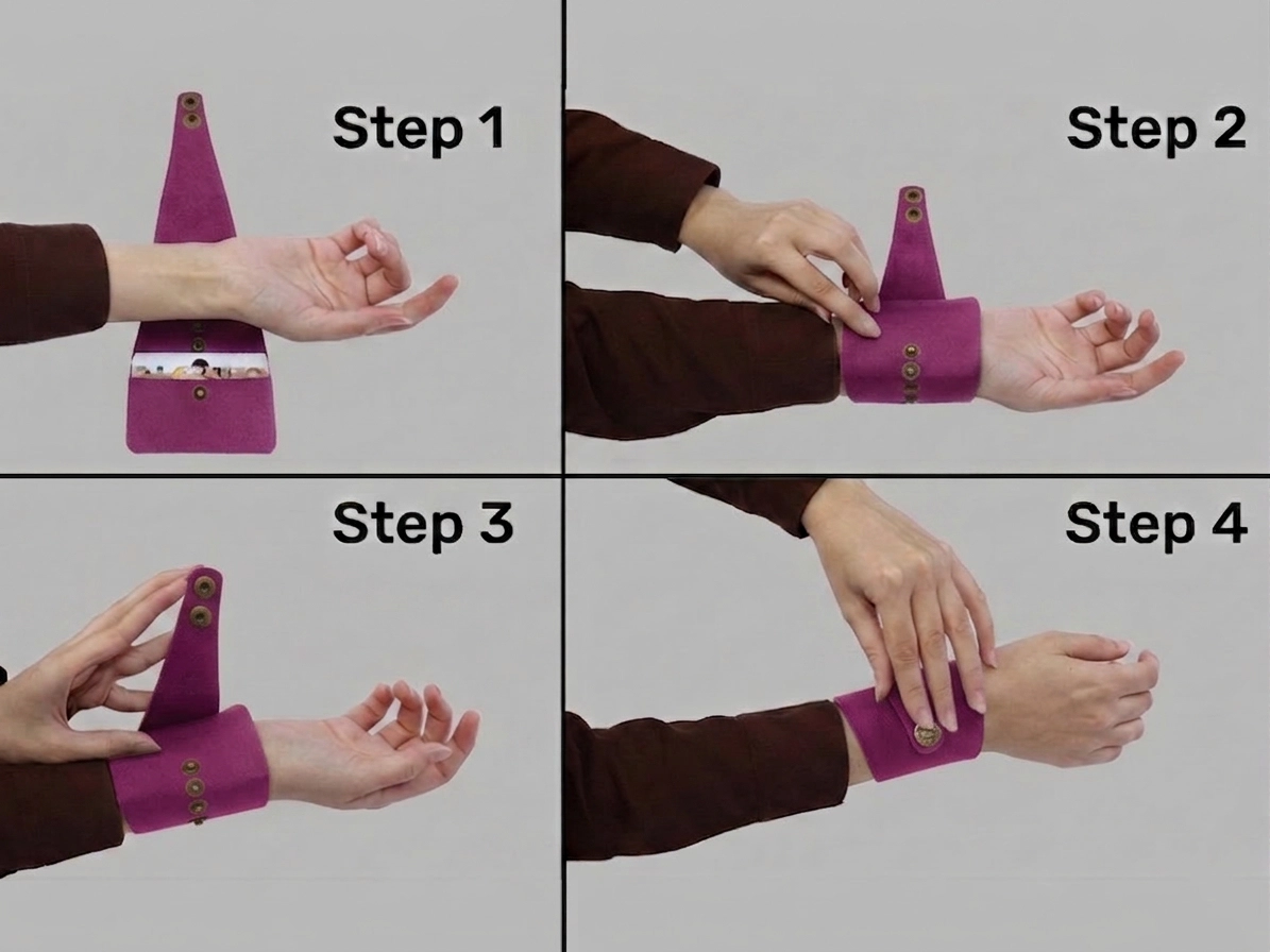 Dark Orchid Wrist Wallet AMB122