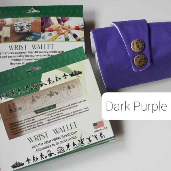 Dark Purple Wrist Wallet AMB28