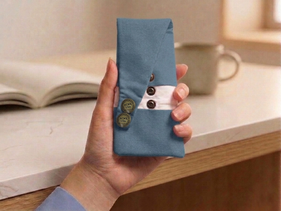 Denim Color Wrist Wallet AMB88