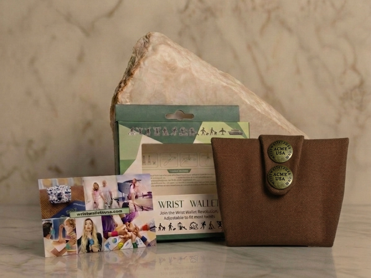 Light Brown Wrist Wallet AMB14