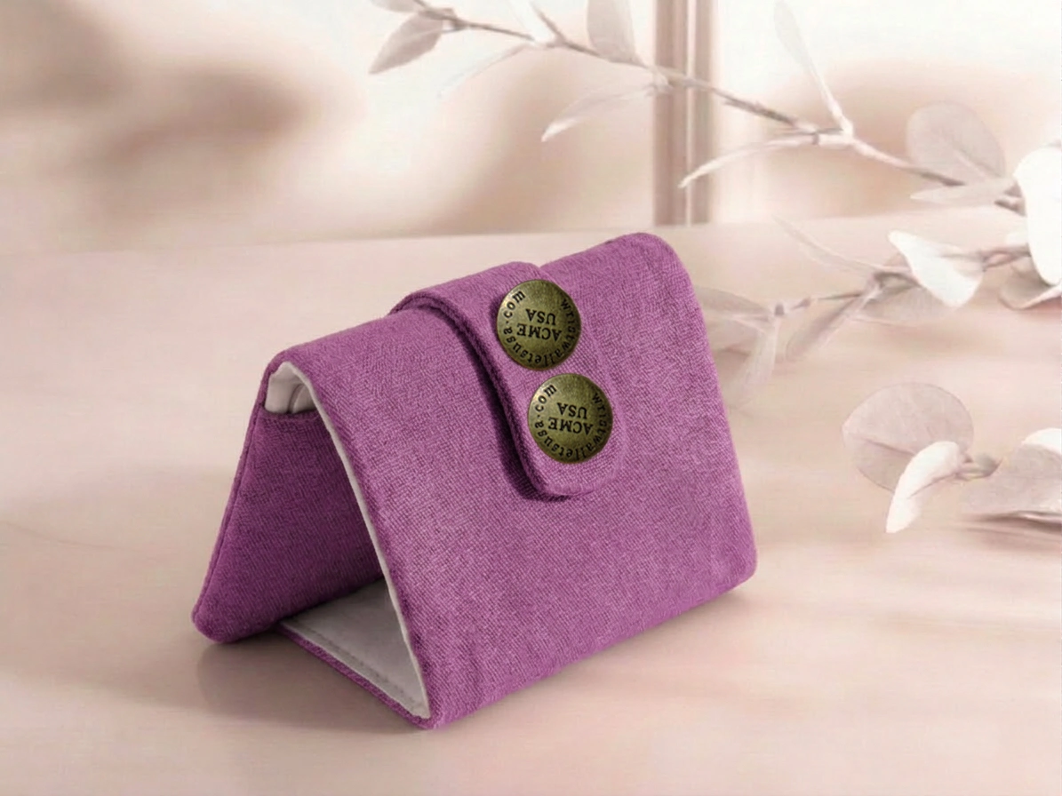 Light Eggplant Wrist Wallet AMB44 - 1 Light Eggplant Wrist Wallet AMB44