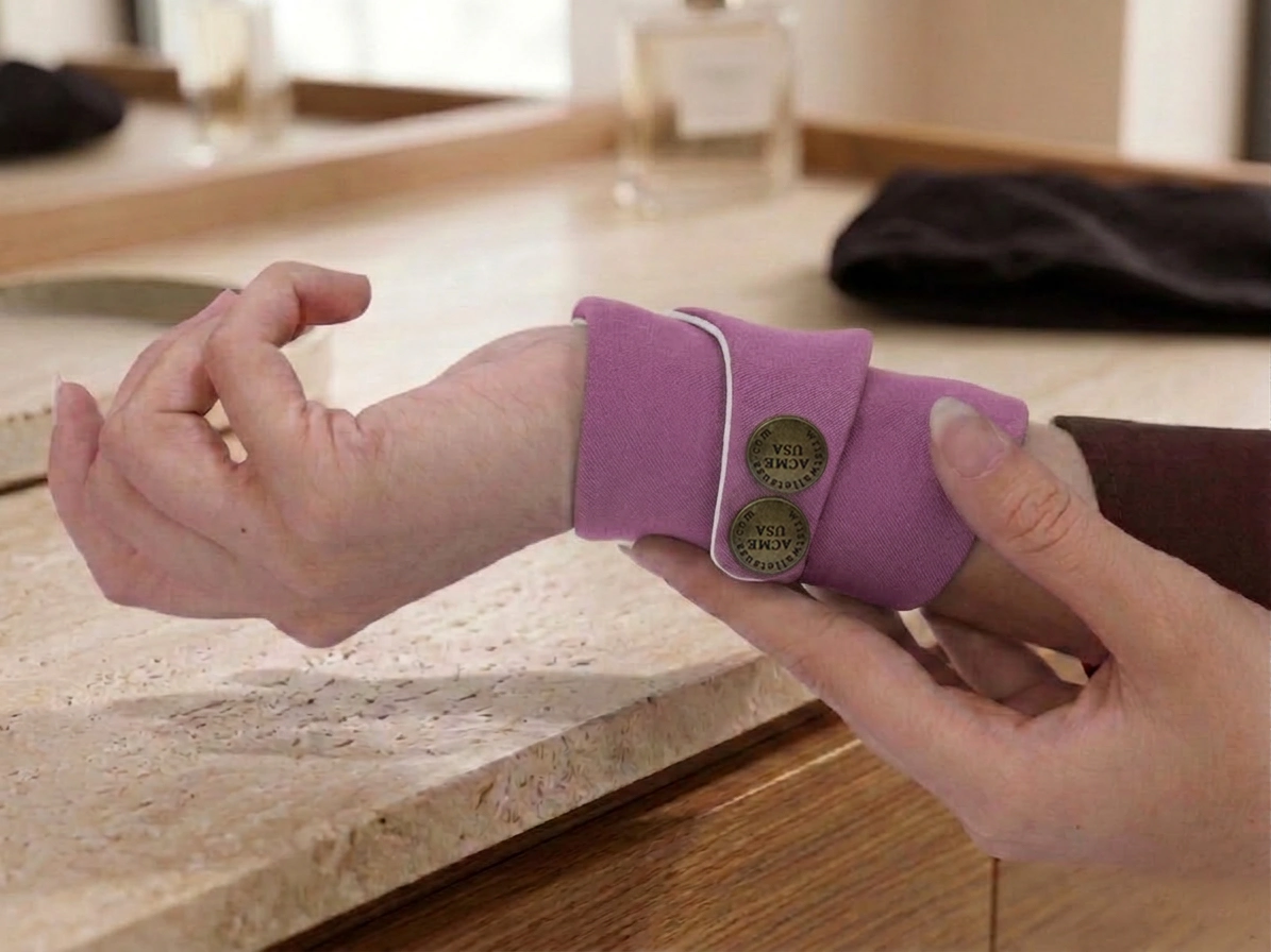 Light Eggplant Wrist Wallet AMB44