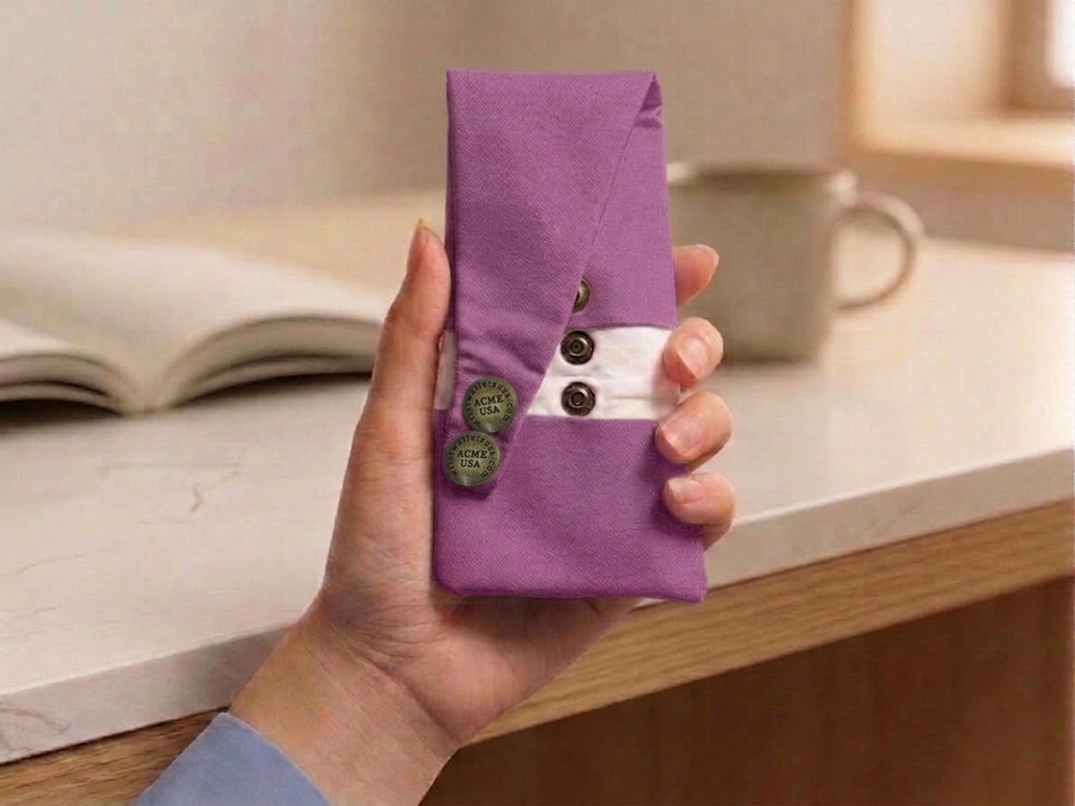 Light Eggplant Wrist Wallet AMB44