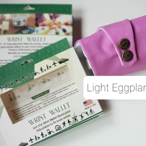 Light Eggplant Wrist Wallet AMB44