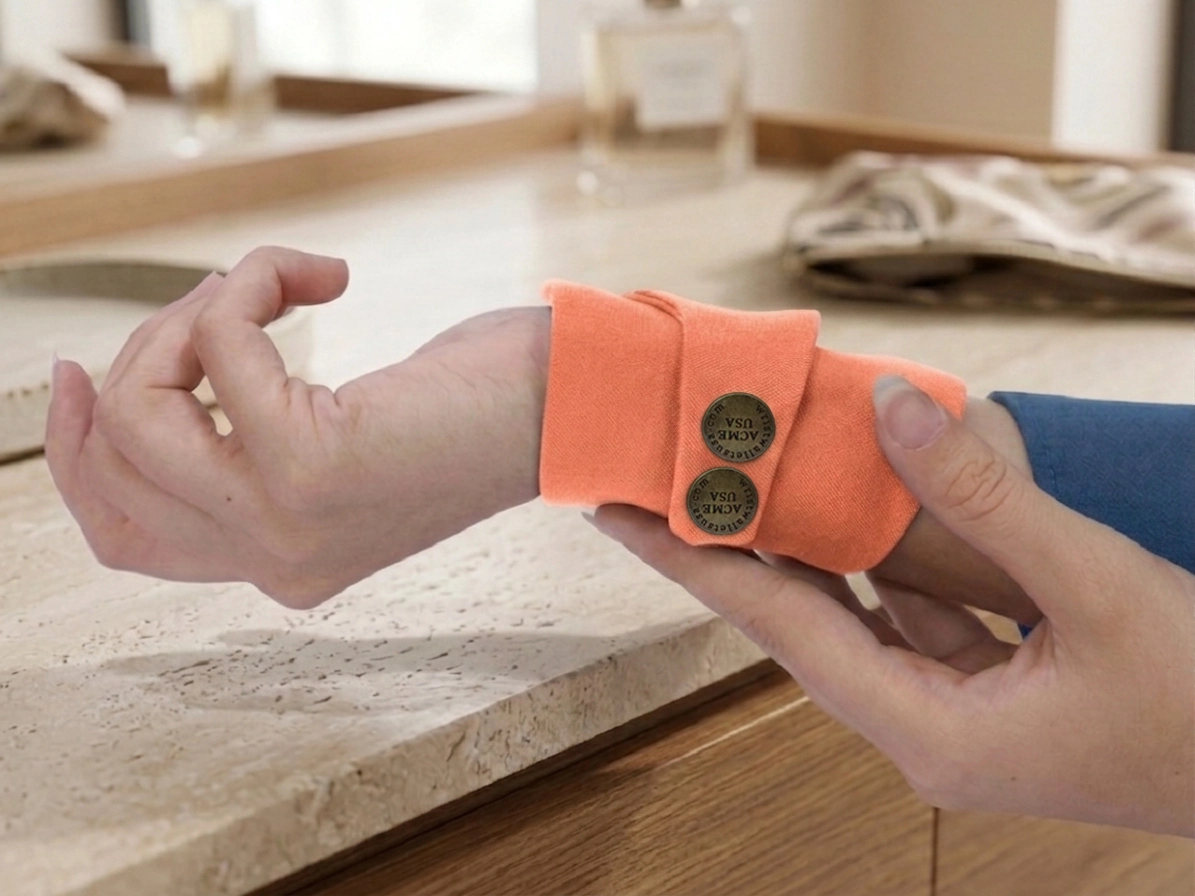 Light Orange Wrist Wallet AMB35
