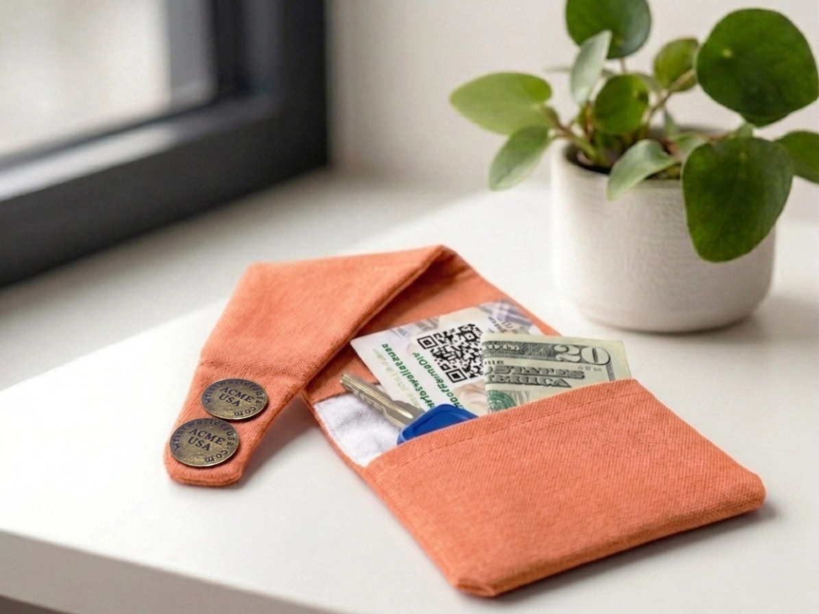 Light Orange Wrist Wallet AMB35
