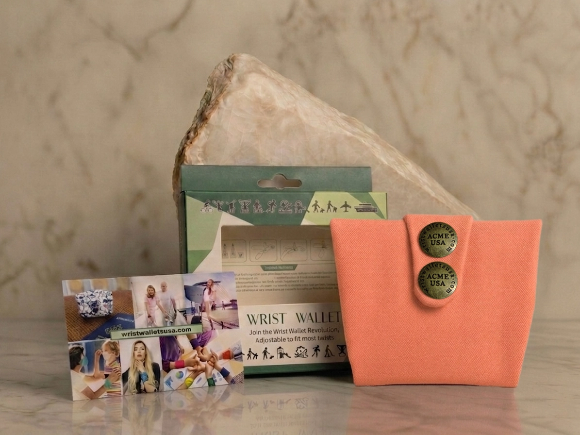Light Orange Wrist Wallet AMB35
