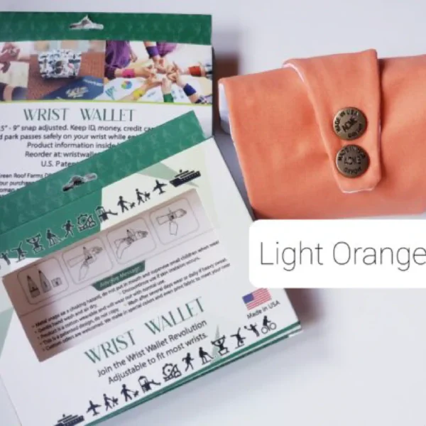 Light Orange Wrist Wallet AMB35