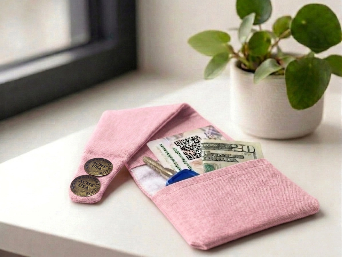 Light Pink Wrist Wallet AMB41