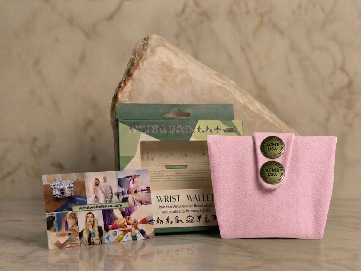 Light Pink Wrist Wallet AMB41