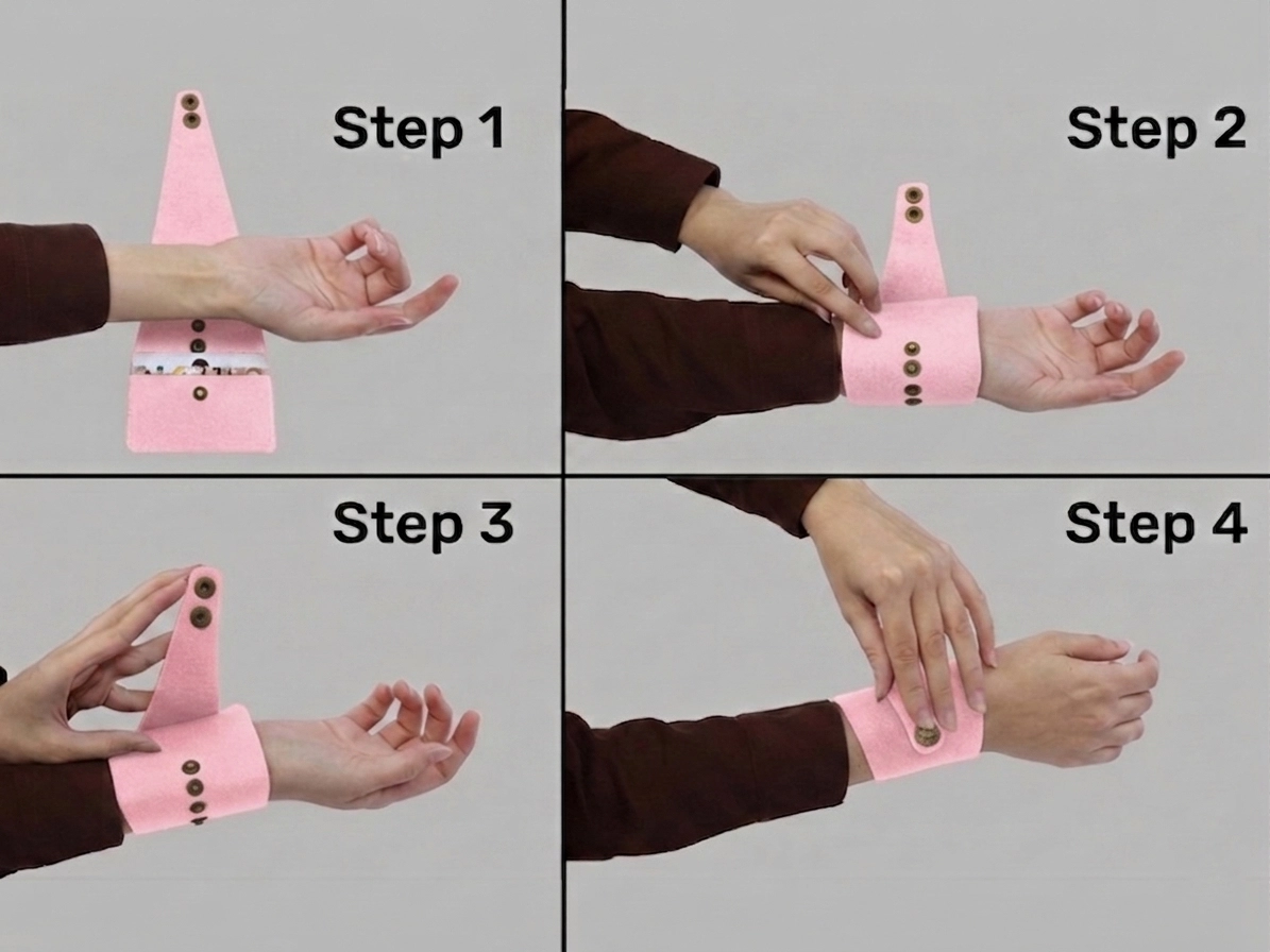 Light Pink Wrist Wallet AMB41