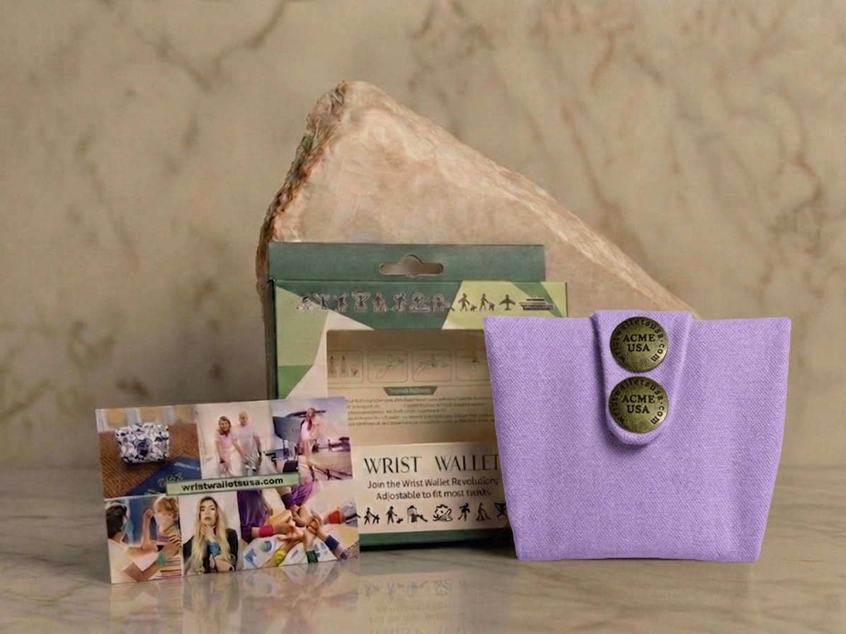 Light Purple Wrist Wallet AMB26