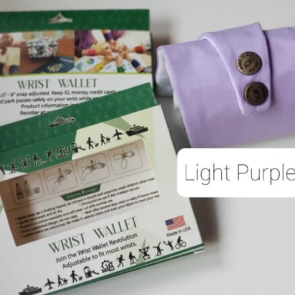 Light Purple Wrist Wallet AMB26