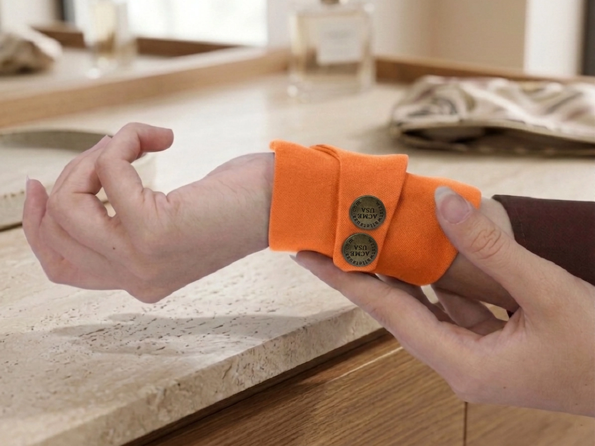 Orange Wrist Wallet AMB36