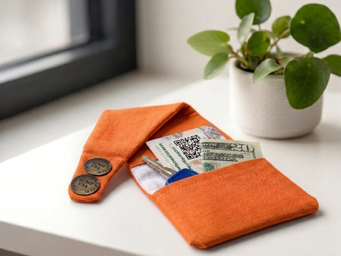 Orange Wrist Wallet AMB36