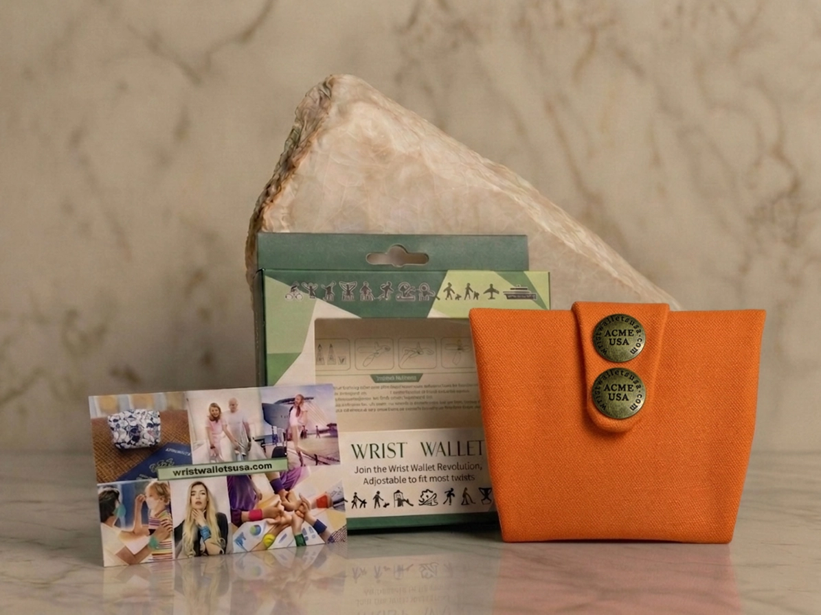 Orange Wrist Wallet AMB36
