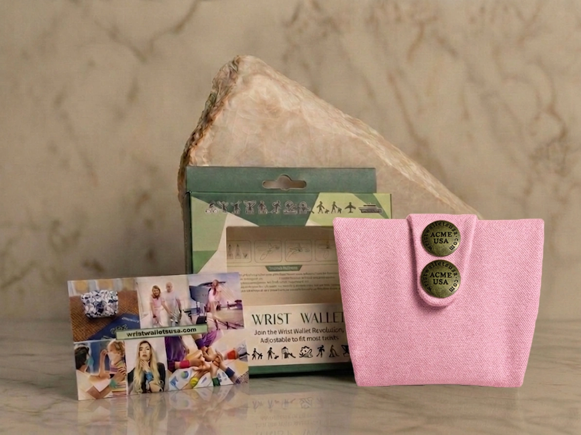 Pink Wrist Wallet AMB42