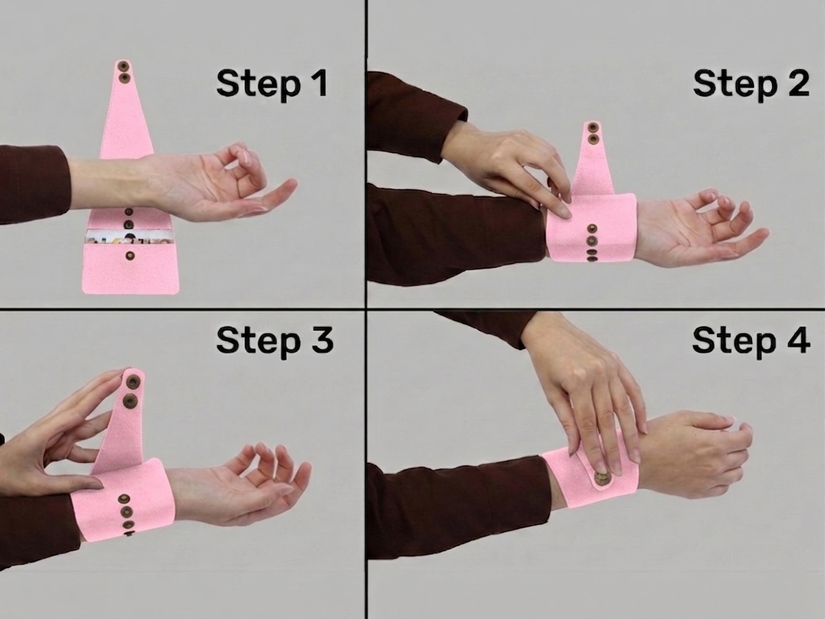 Pink Wrist Wallet AMB42