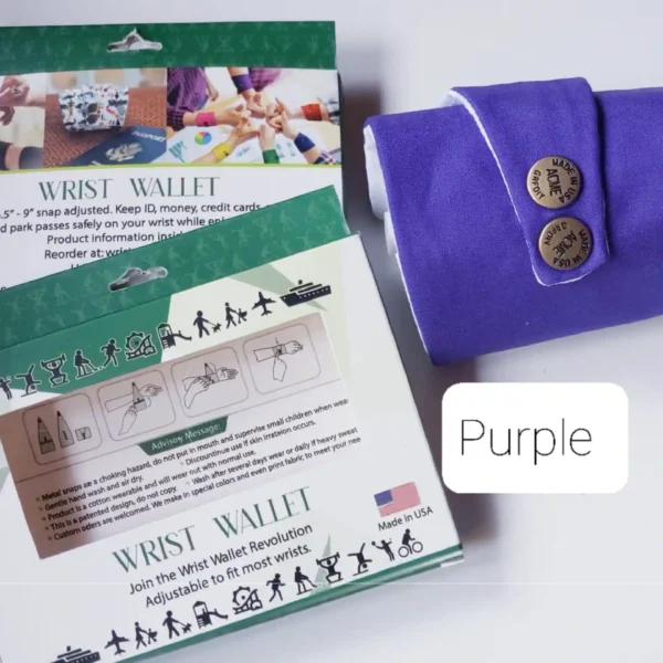 Purple Wrist Wallet AMB27
