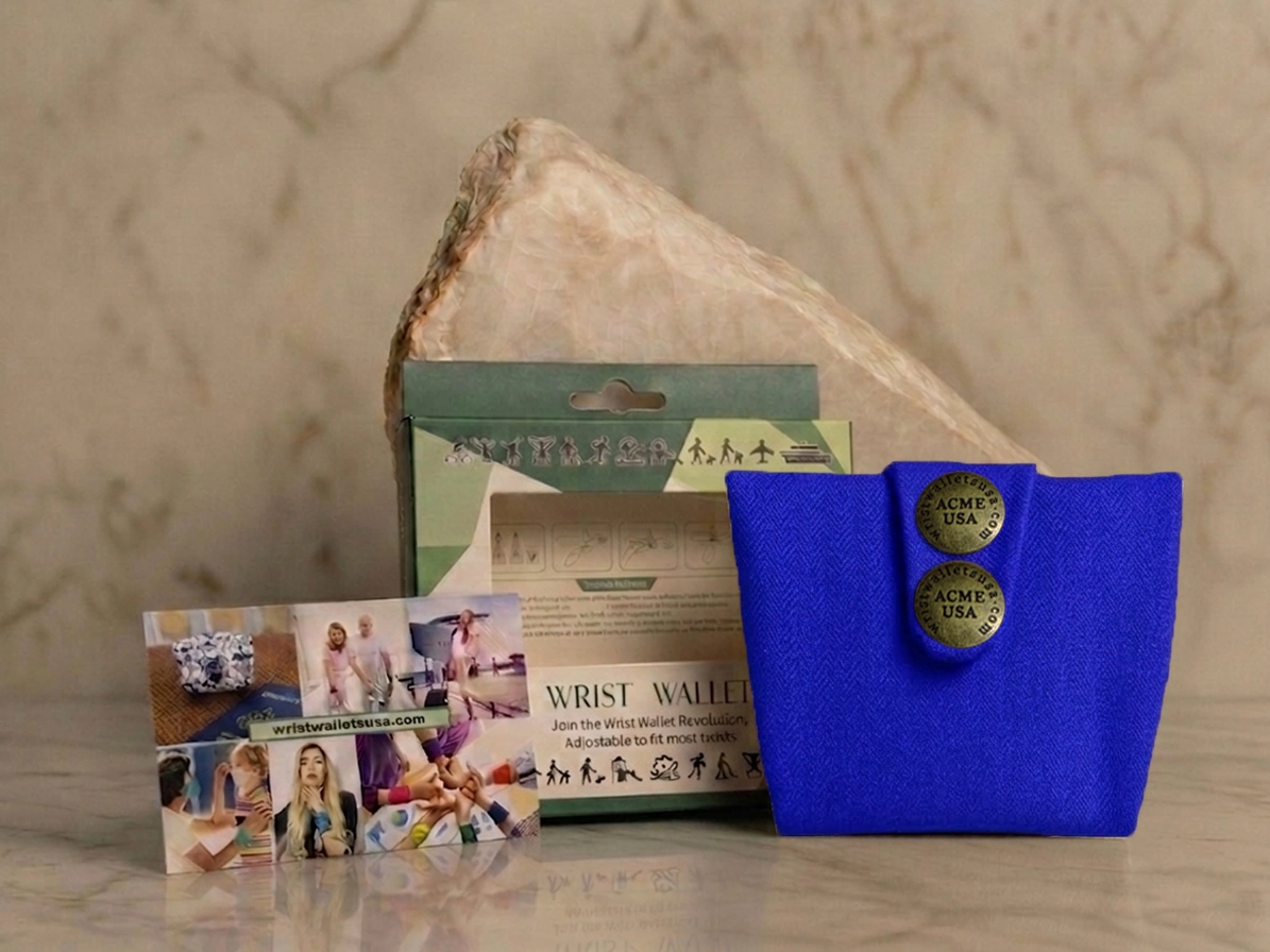 Royal Blue Wrist Wallet AMB31