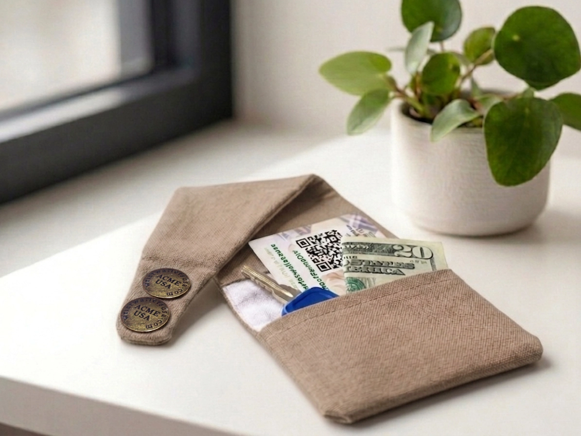 Taupe Wrist Wallet AMB62