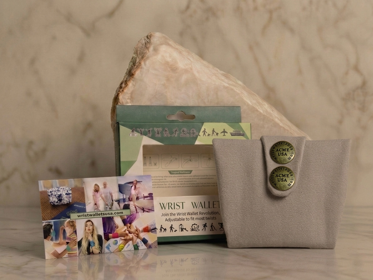 Taupe Wrist Wallet AMB62