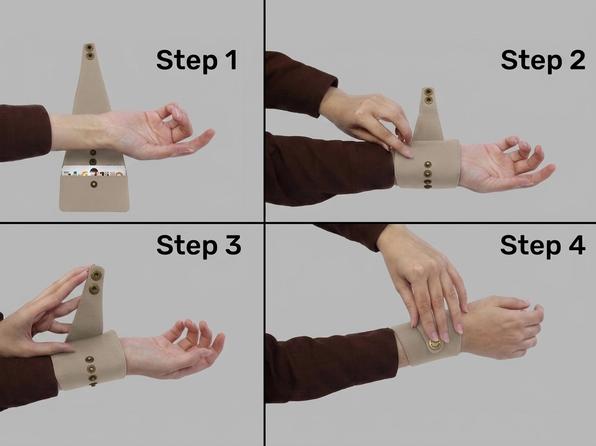 Taupe Wrist Wallet AMB62