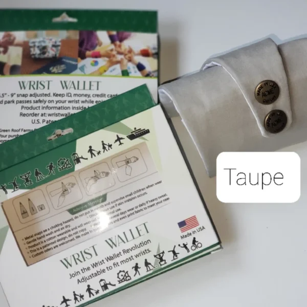 Taupe Wrist Wallet AMB62