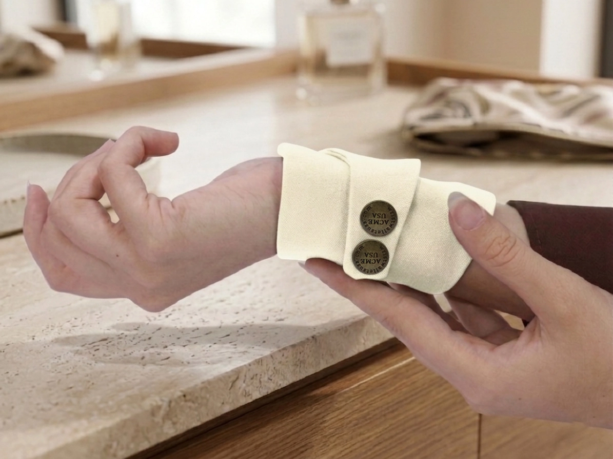 Cream Wrist Wallet AMB57