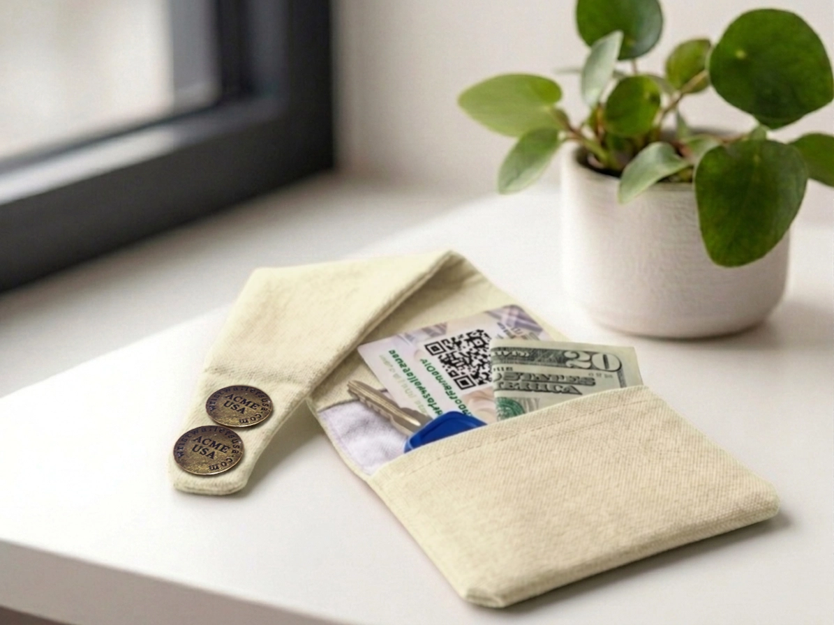 Cream Wrist Wallet AMB57
