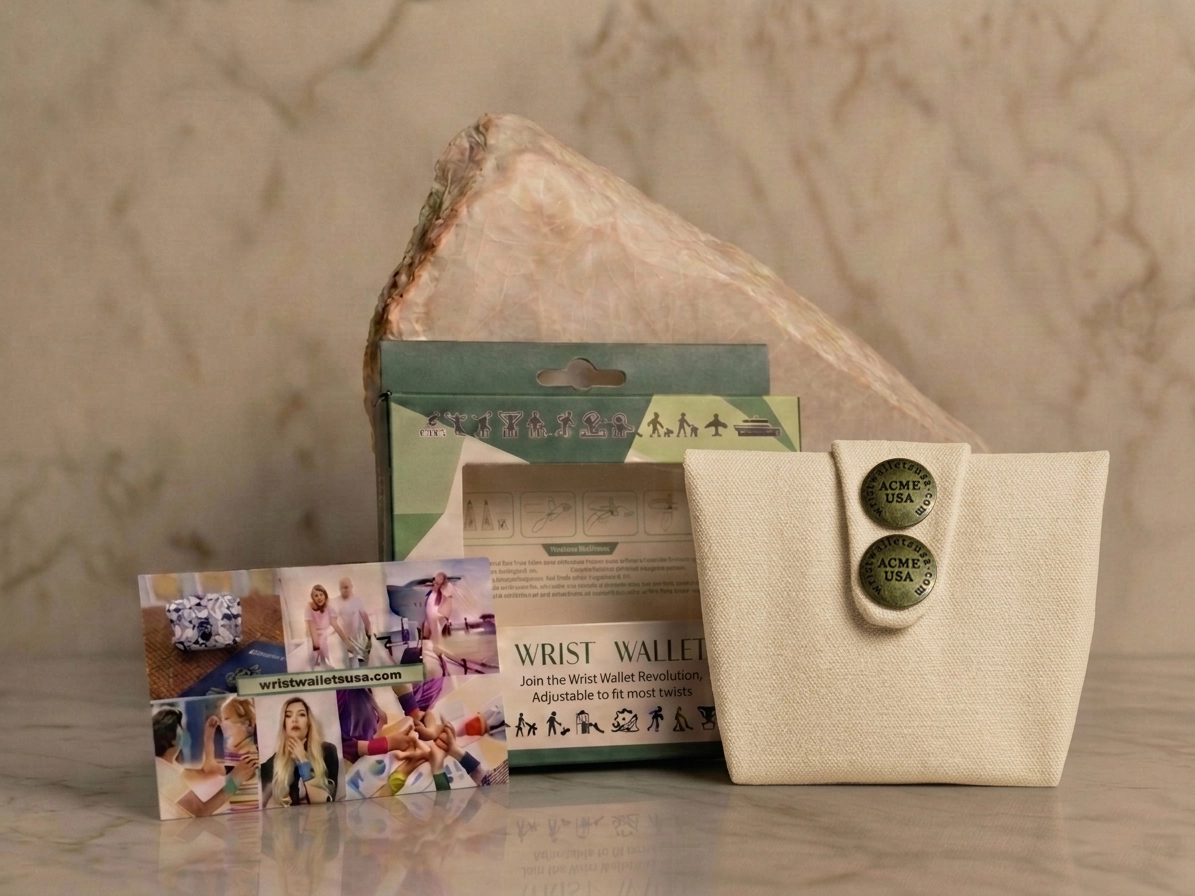Lite Cream Wrist Wallet AMB2