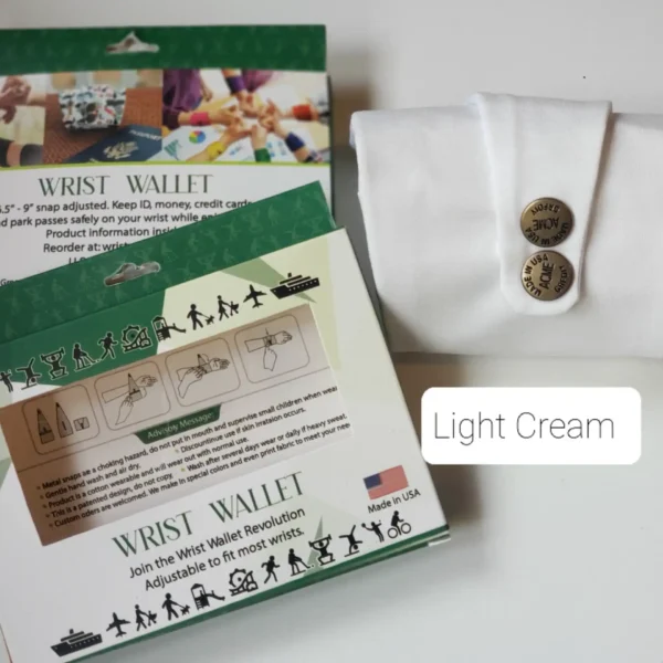 Lite Cream Wrist Wallet AMB2