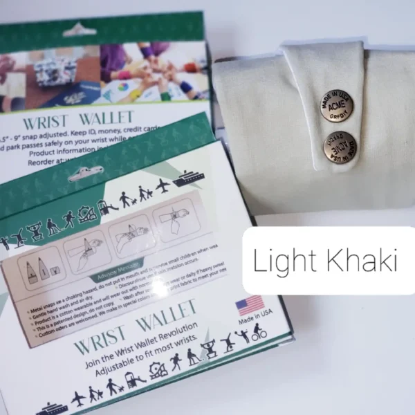 Lite Khaki Wrist Wallet AMB11