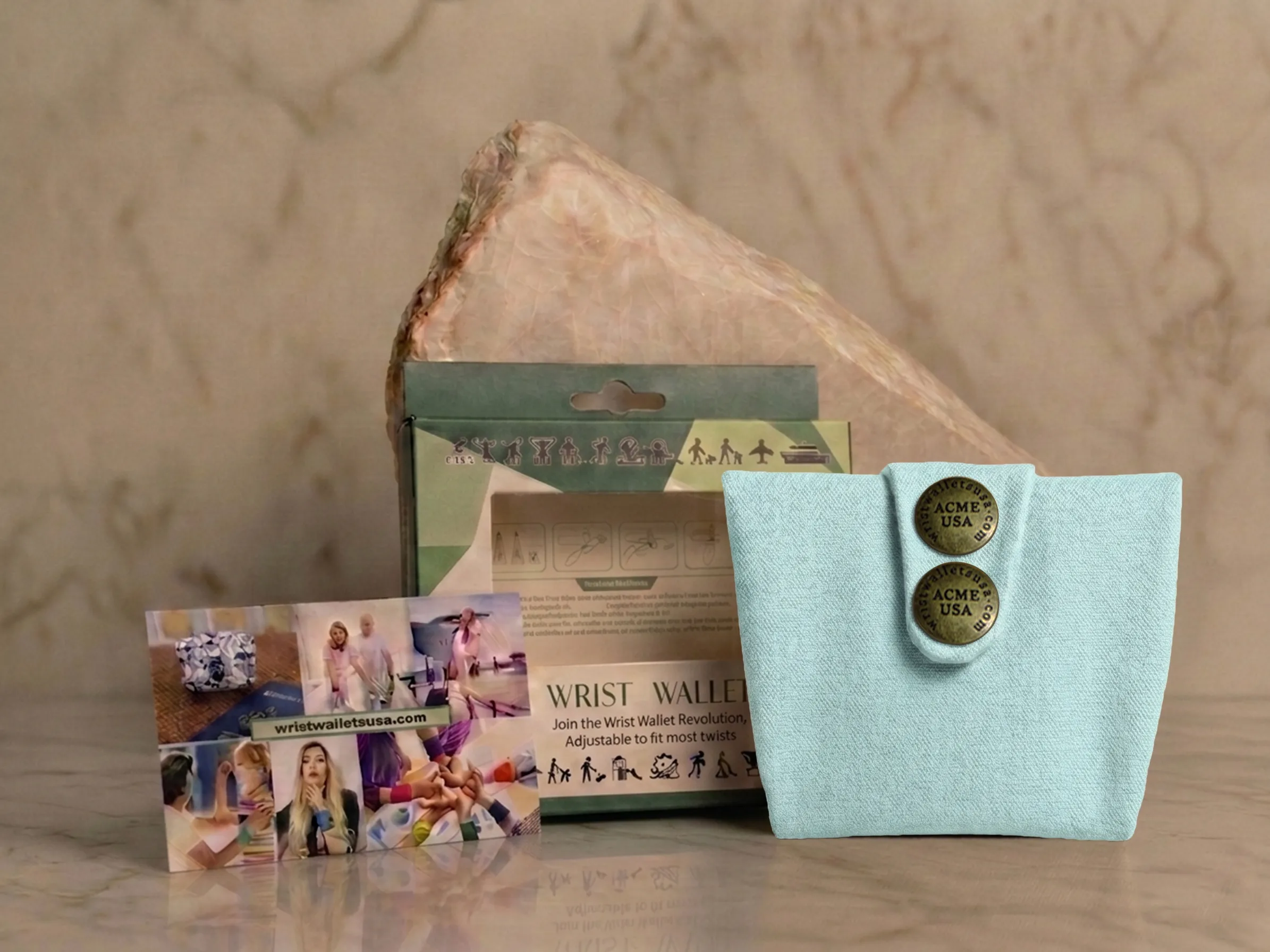 Lite Turquoise Wrist Wallet AMB100