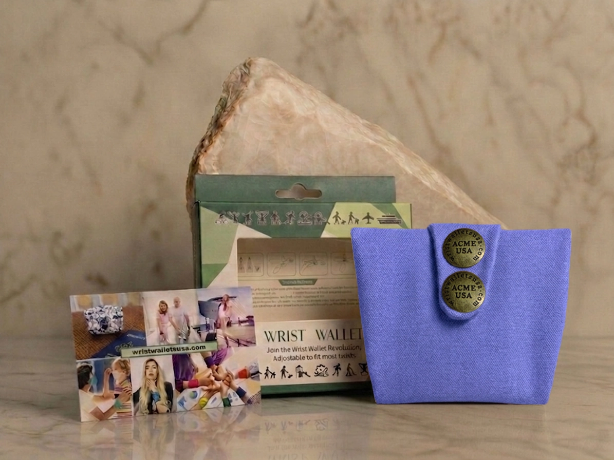 Periwinkle Wrist Wallet AMB85