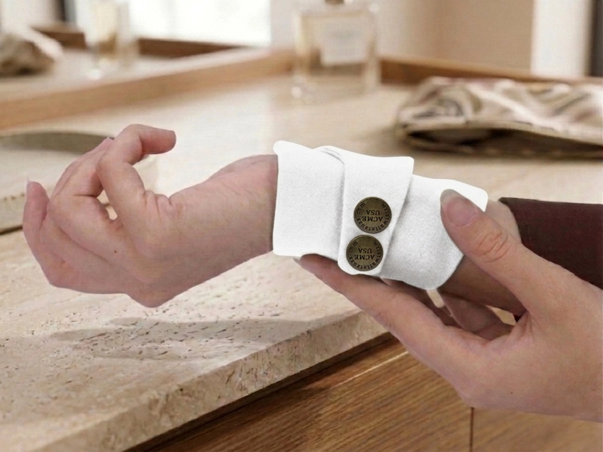 White Wrist Wallet AMB1