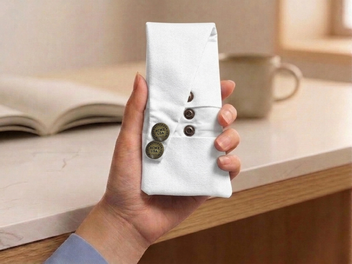White Wrist Wallet AMB1