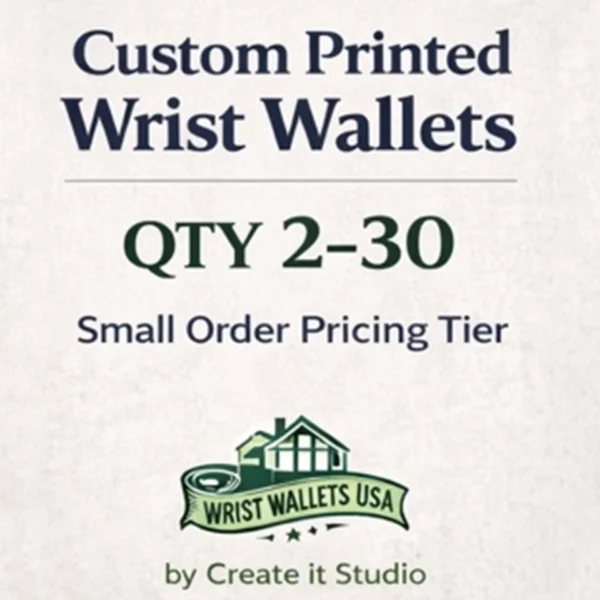 Custom Made Wrist Wallet Custom Fabric Design Fee