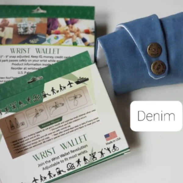 Denim Color Wrist Wallet AMB88