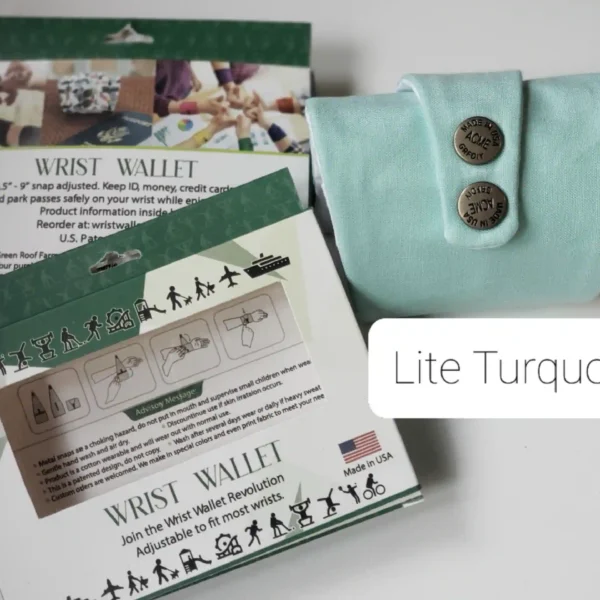 Lite Turquoise Wrist Wallet AMB100
