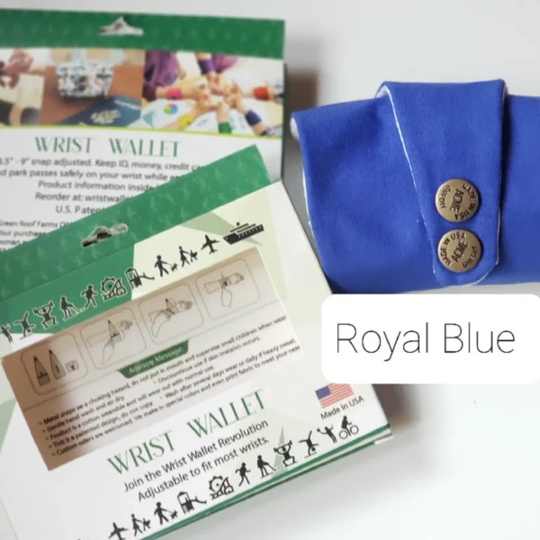 Royal Blue Wrist Wallet AMB31