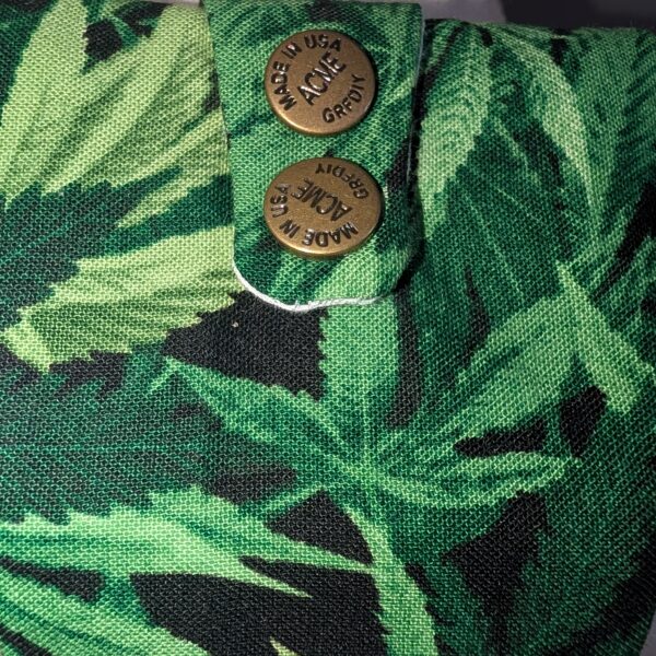 Cannibus Wrist Wallet Pot, Marajuana, 420 fabric theme