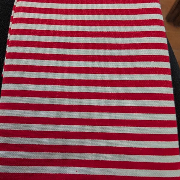 Red and White Stripe Wrist Wallet