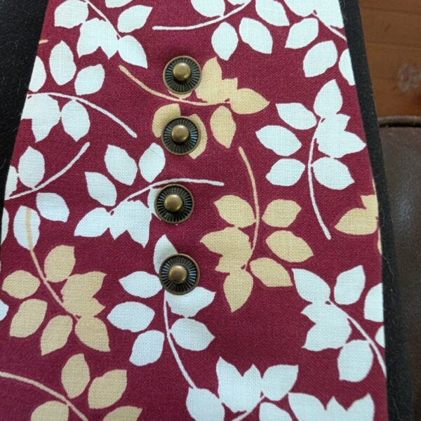 leafs on red Wrist Wallet